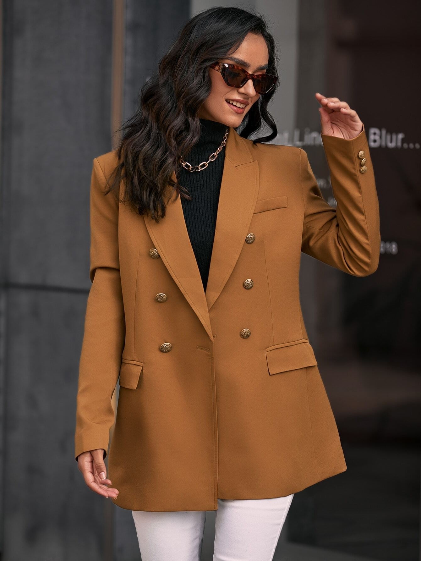 Khaki Blazer Rogéria