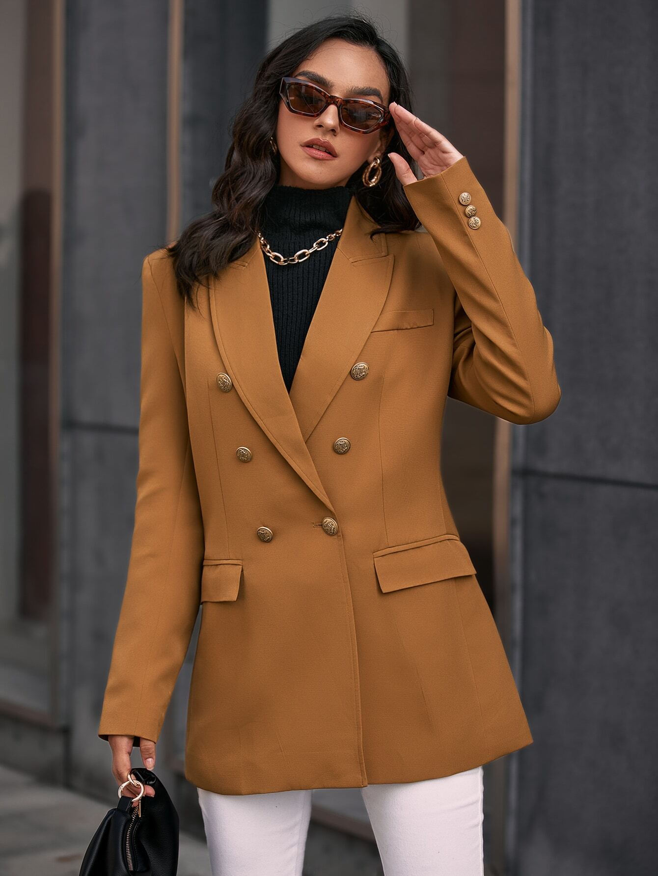 Khaki Blazer Rogéria