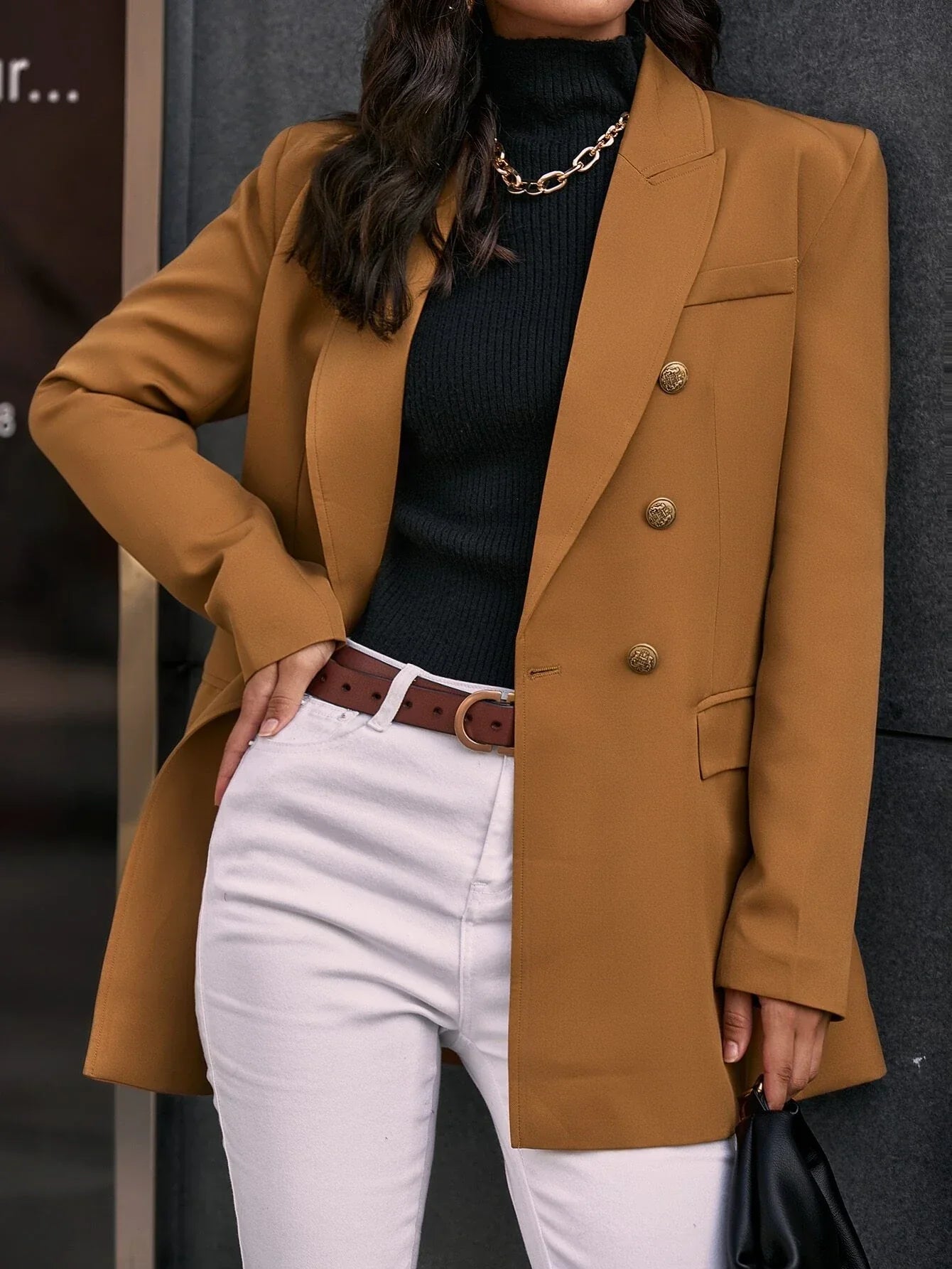 Khaki Blazer Rogéria