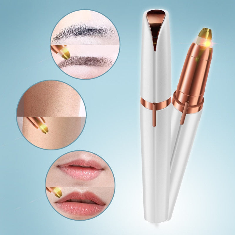 Electric Hair Removal Trimmer for Painless Eyebrow Hair